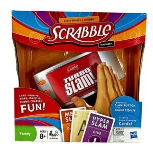 Scrabble Turbo Slam Family Board Game by Hasbro New Factory Sealed